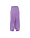 Jw Anderson Drawstring-hem Wide-leg Trousers In Purple