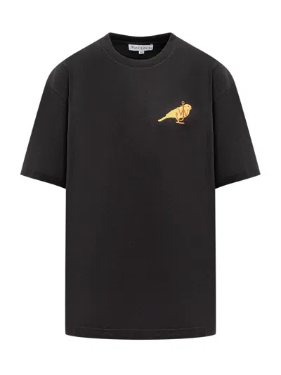 Jw Anderson J.w. Anderson Jw Canary T-shirt In Black