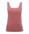 Jw Anderson Anchor Logo Fitted Tank Top In Pink