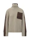 Jw Anderson J.w. Jersey Anderson With Contrast Pockets In Neutral