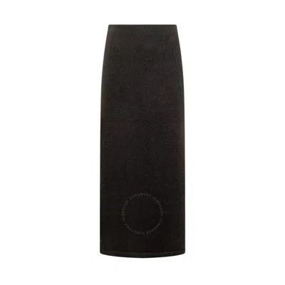 Jw Anderson Jw Side Slip Long Tube Skirt In Black