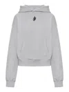Jw Anderson Jwa Anchor Logo Cropped Sweatshirt In White