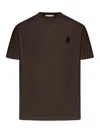 Jw Anderson Anchor Embroidery T-shirt In Brown