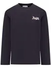 Jw Anderson Navy 'jwa' Back Print Long Sleeve T-shirt In Blue