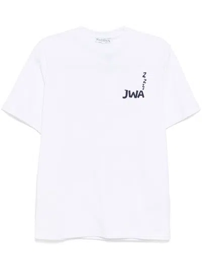 Jw Anderson Jwa Back Print T-shirt In White