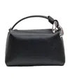 Jw Anderson Leather Bucket Bag Metal Hardware In Black