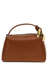 Jw Anderson Small Corner Leather Handbag In Brown