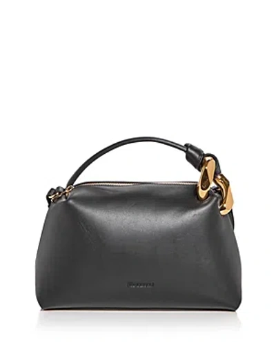 Jw Anderson Jwa Corner Bag Leather Crossbody In Black