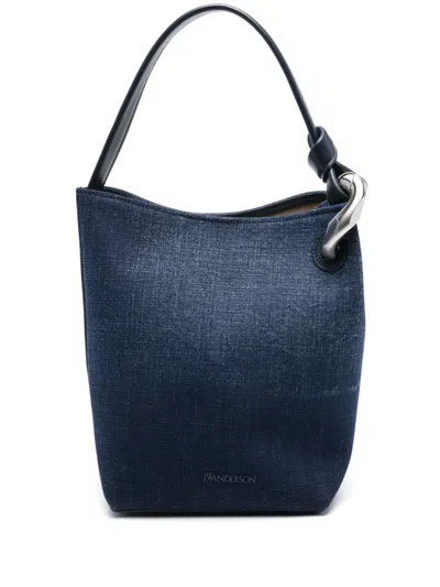 Jw Anderson Jwa Corner Bucket Bag In Black