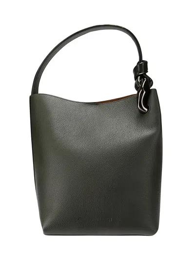 Jw Anderson The Jwa Corner Bucket Bag In Green
