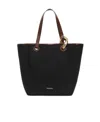 Jw Anderson Jwa Corner Canvas Tote Bag In Black