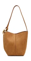 Jw Anderson Jwa Corner Small Bucket Bag Caramel