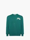 Jw Anderson Jwa Crew Neck Sweater In Green