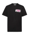 Jw Anderson Jwa Lace Trim T-shirt In Black