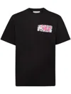 Jw Anderson Jwa Lace Trim T-shirt In Black
