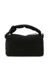 Jw Anderson J.w. Anderson Black Shoulder Bag With Knotted Handle In Black