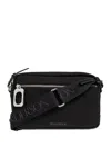 Jw Anderson Rectangular Shoulder Bag With Suede Detailing In Black