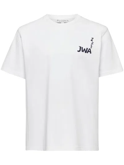 Jw Anderson Jwa Slogan-print T-shirt In White