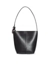 Jw Anderson Borsa A Secchiello Jwa Corner Piccola In Pelle Nera Donna