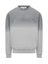 Jw Anderson Gray Embroidered-logo Gradient Sweatshirt In Grey
