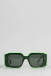Jw Anderson Jwa01 Bumper Sunglasses In Green Acetate