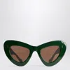 Jw Anderson Jwa06 Butterfly Sunglasses In Forest In Green