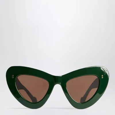 Jw Anderson Jwa06 Butterfly Sunglasses In Forest In Green