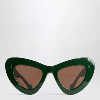 Jw Anderson Jwa06 Butterfly Sunglasses In Forest Green