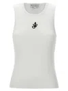 Jw Anderson J. W. Anderson 'anchor' White Cotton Tank Top In White