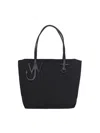 Jw Anderson Puffy Anchor Shopping Bag With Top Handles In Black