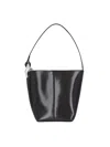 Jw Anderson The Jwa Corner Small Bucket Bag In Black
