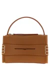 Jw Anderson Loafer Leather Shoulder Bag With Detachable Strap In Brown