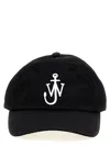 Jw Anderson Curved Peak Logo Embroidered Baseball Cap