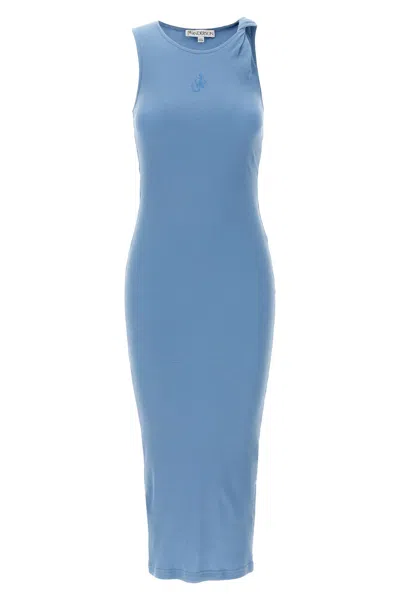 JW ANDERSON J.W.ANDERSON LOGO RIBBED DRESS