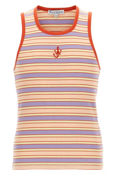 JW ANDERSON J.W.ANDERSON LOGO RIBBED TANK TOP