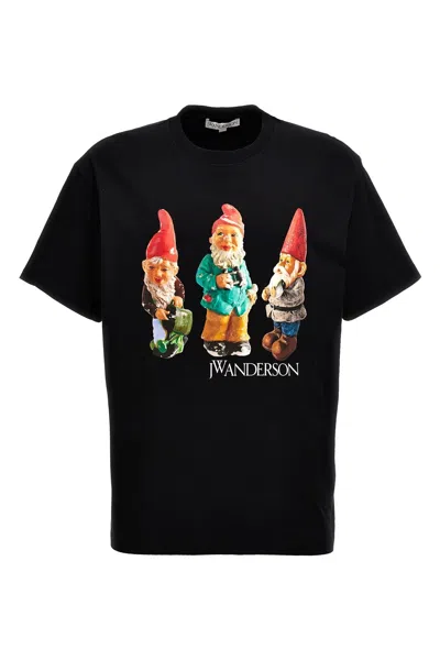 Jw Anderson J.w.anderson Men 'gnome Trio' T-shirt In Black