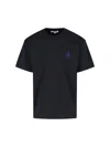 Jw Anderson Anchor Embroidery Back Print T-shirt In Black