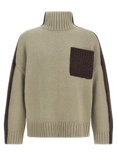 Jw Anderson J.w.anderson 'two Tone Patch Pocket' Sweater In Multi