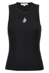 Jw Anderson J.w.anderson 'anchor Embroidery' Top In Black