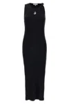 Jw Anderson J.w.anderson Logo Ribbed Dress In Black