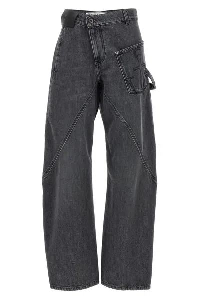 Jw Anderson J. W. Anderson Twisted Workwear Jeans In Grey