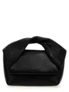 Jw Anderson Twister Leather Handbag In Black