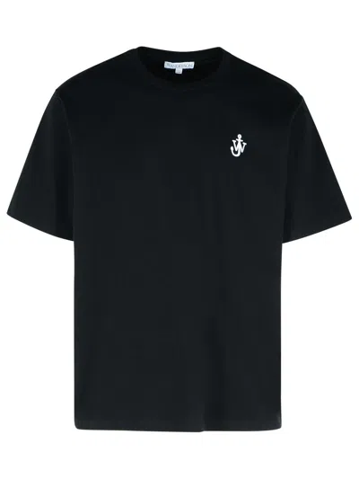 JW ANDERSON JW ANDERSON BLACK COTTON T SHIRT