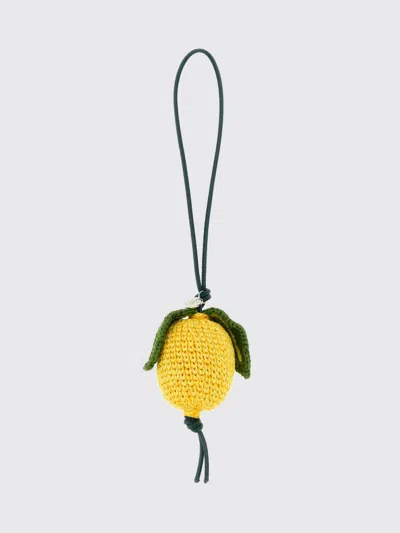 Jw Anderson Keyring Men Color Green In Yellow