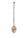 Jw Anderson Keyring With A Walnut Shape In Black