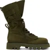 Jw Anderson Combat Leather Boots In 575