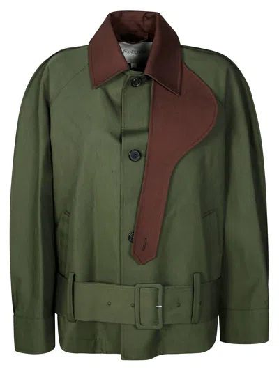 Jw Anderson Women Rounded Blouson Jacket In Green