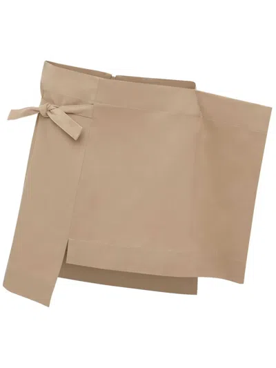 Jw Anderson Kite Mini Skirt In Neutrals