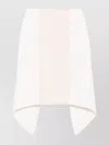Jw Anderson White Layered Midi Skirt In Neutral