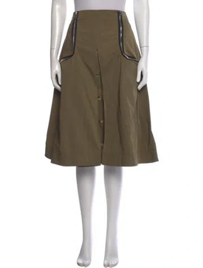 Pre-owned Jw Anderson Knee-length Skirt In Green